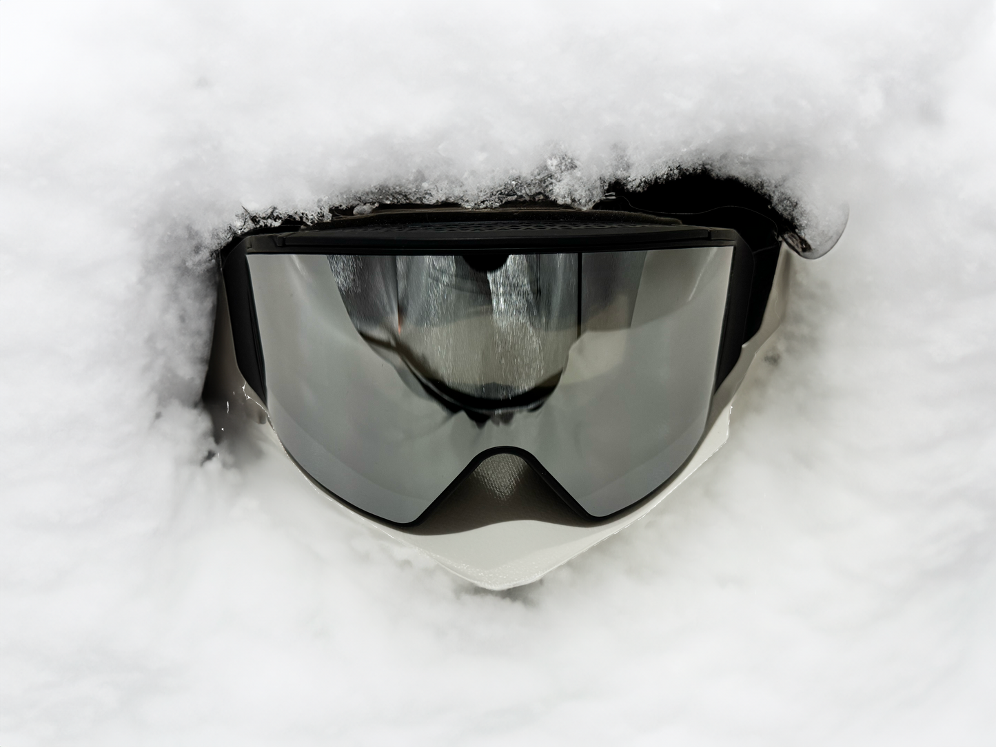 Ski goggles - Series 1 - Large-scale Vision Rimless - Silver and Black