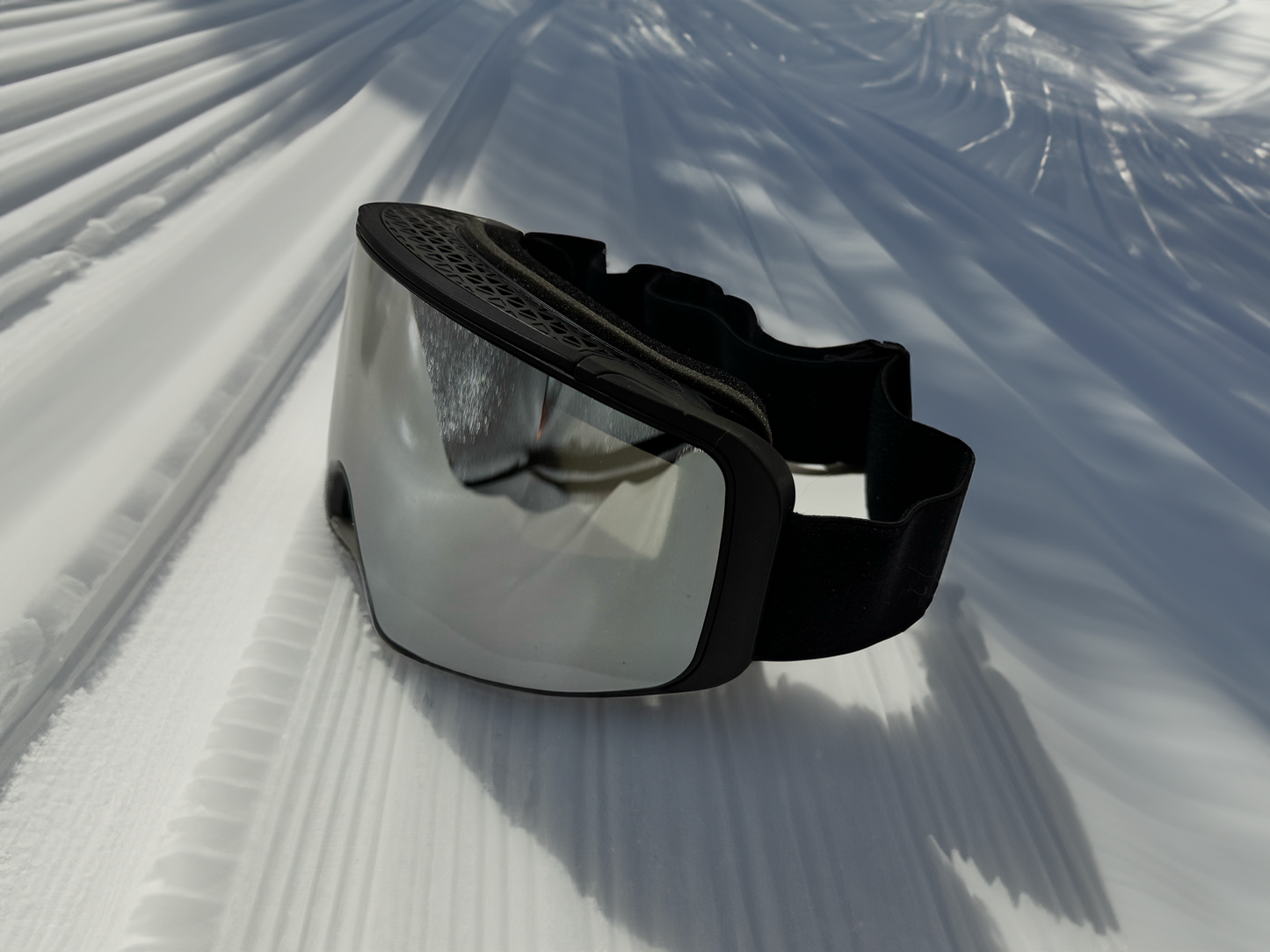 Ski goggles - Series 1 - Large-scale Vision Rimless - Silver and Black